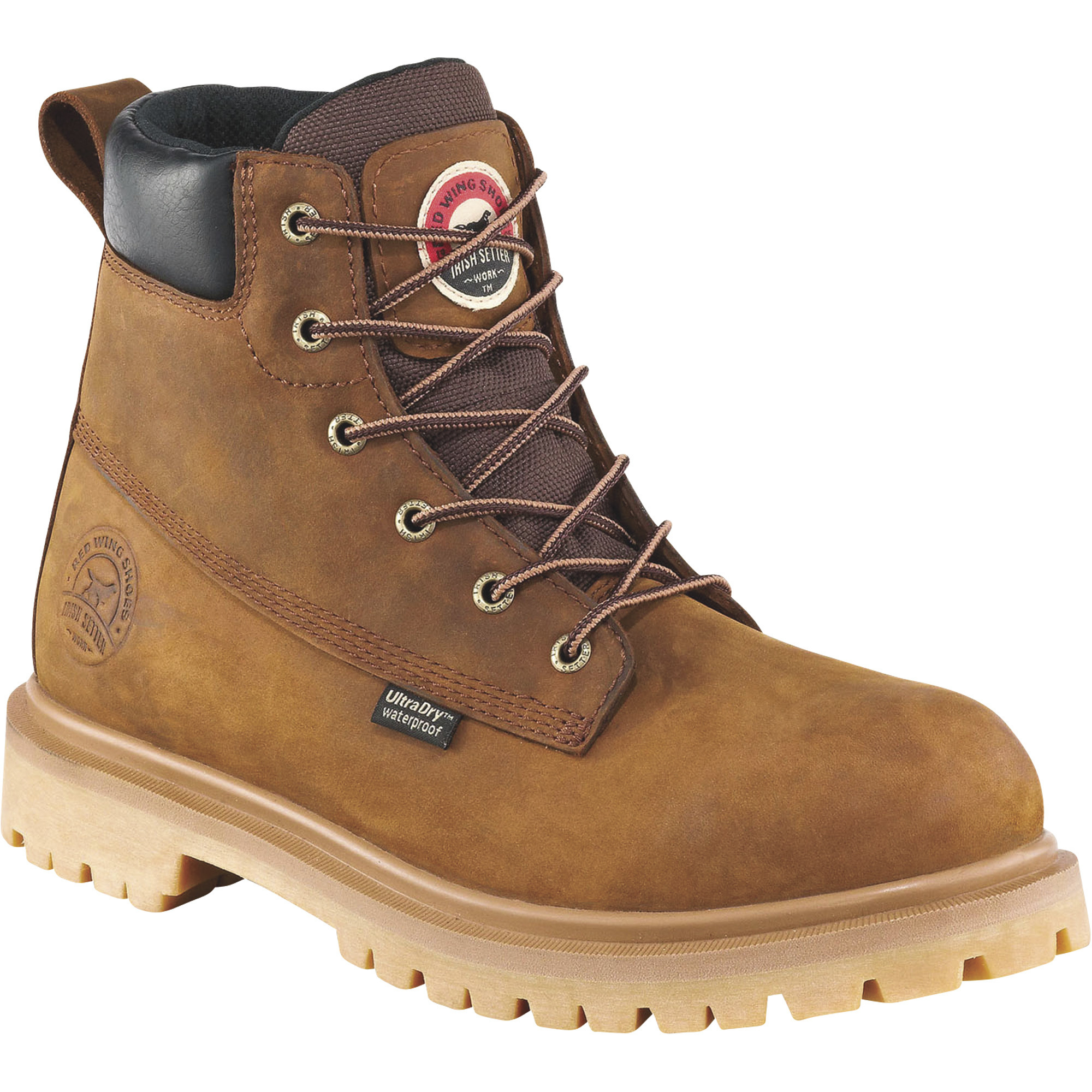 Irish Setter Hopkins Men's 6in. Waterproof Aluminum Toe EH Work Boots - Brown, Size 12 Wide, Model# 83614